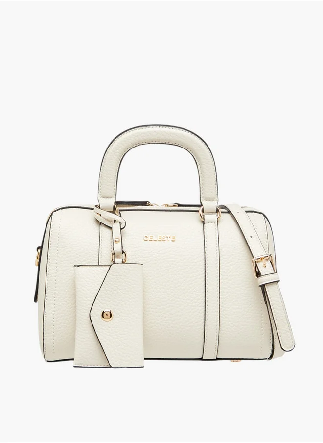 Celeste Textured Tote Bag with Coin Purse