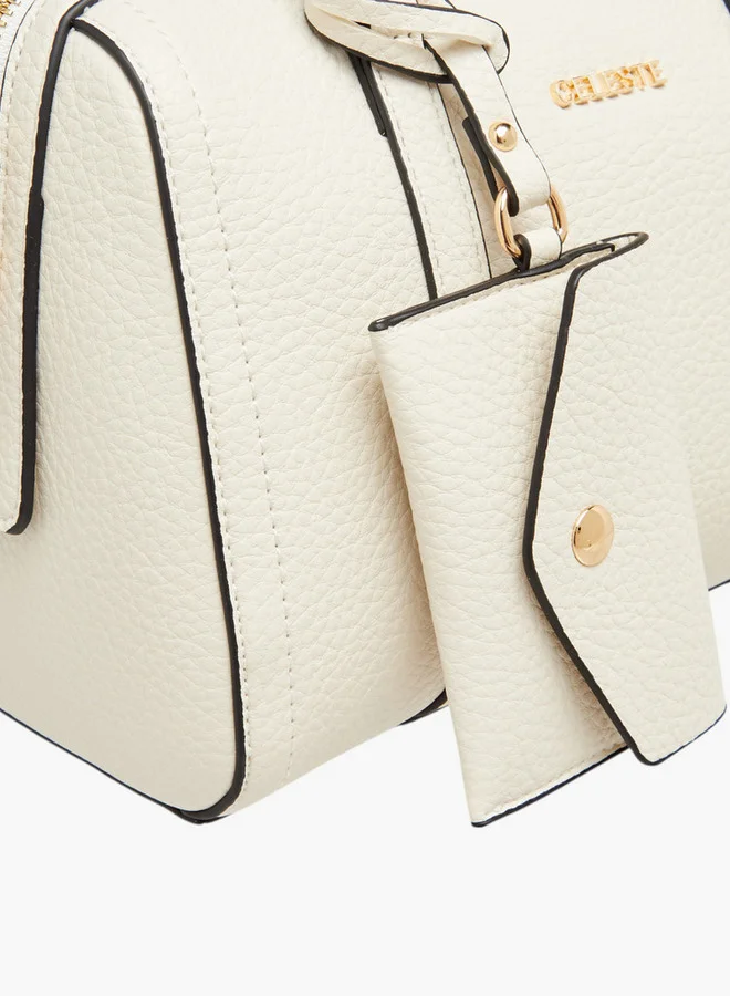 Celeste Textured Tote Bag with Coin Purse