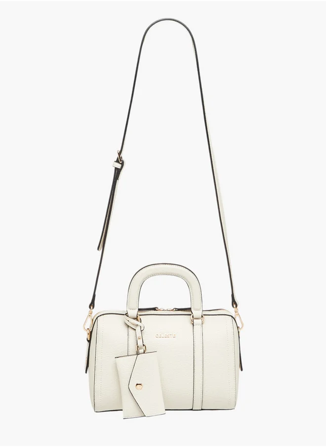 Celeste Textured Tote Bag with Coin Purse
