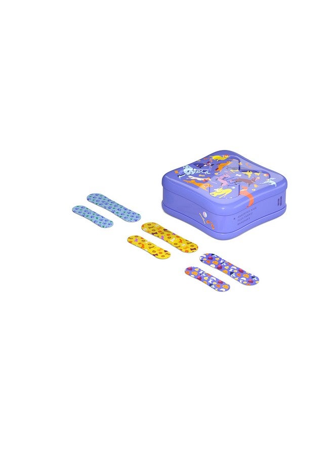 Welly Bandages Adhesive Flexible Fabric Bravery Badges Assorted Shapes For Minor Cuts Scrapes And Wounds Colorful And Fun First Aid Tin Dogs Patterns 48 Count - Image 5