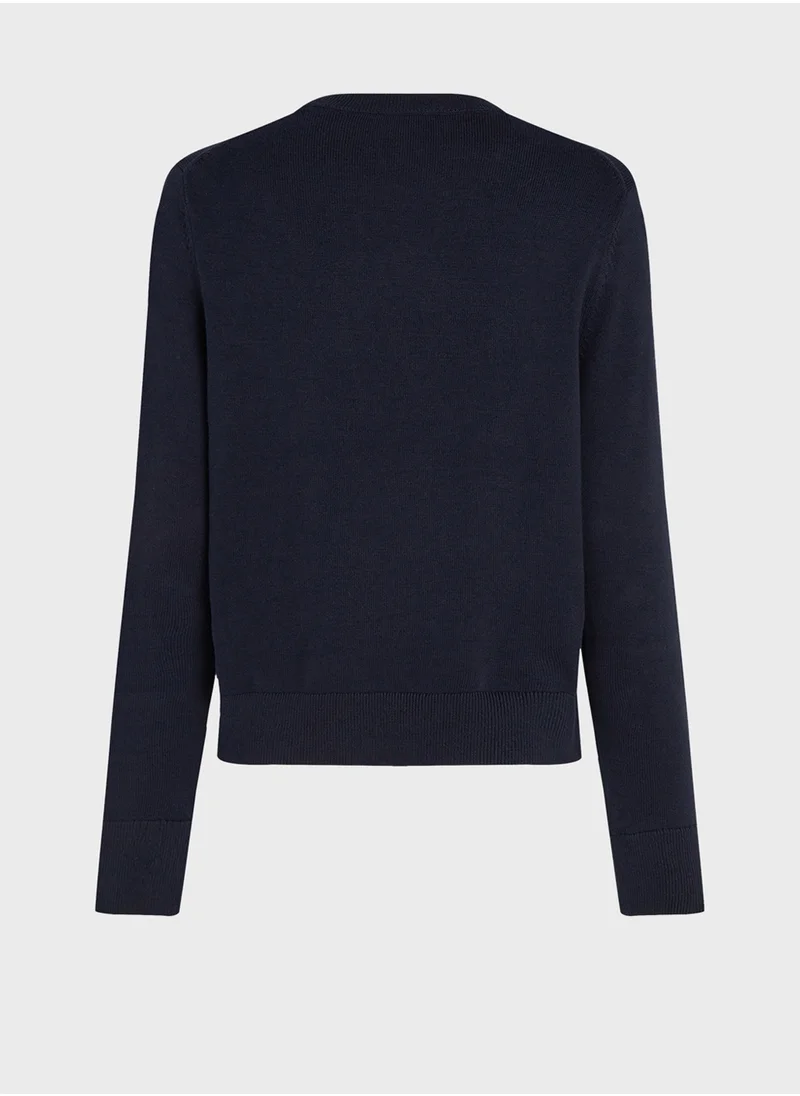 TOMMY HILFIGER Crew Neck Logo Sweater
