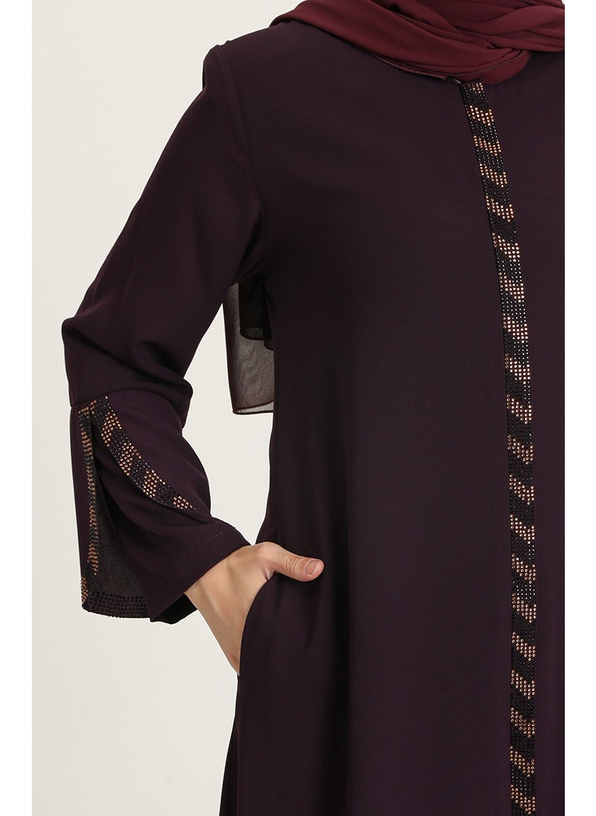 Plus Size Stone Striped Abaya 5053-02 Plum - pzsku/ZE140BF6E46FEF42C02B7Z/45/_/1738801405/e4e716f9-68ca-4ee6-bf5e-1829ca5210a2