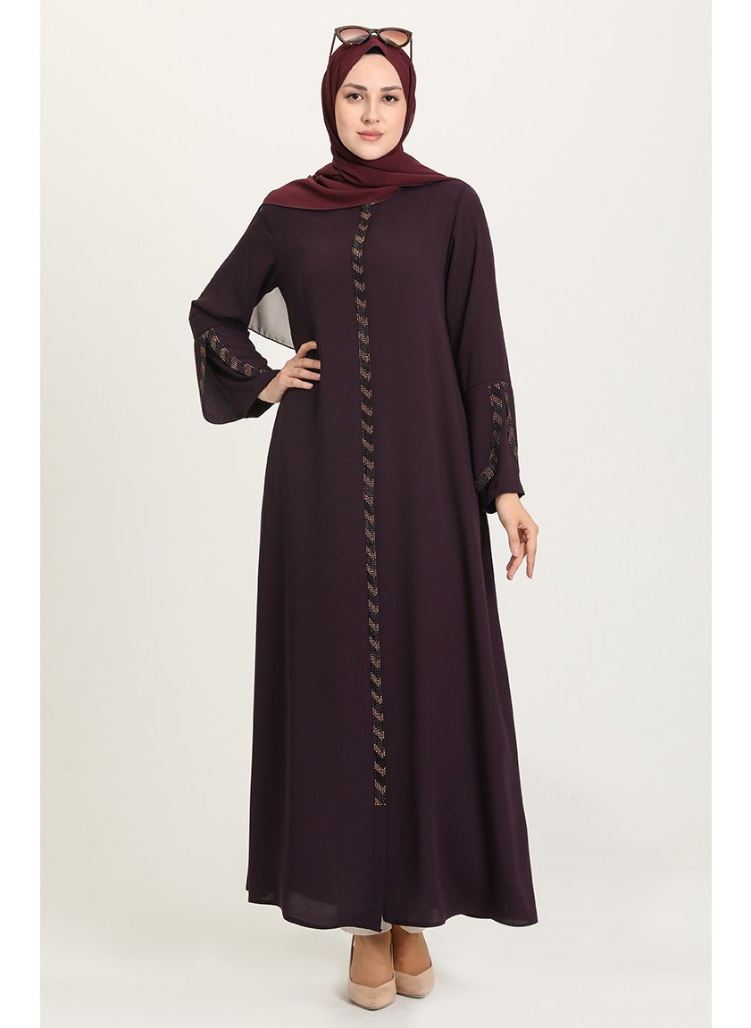 Plus Size Stone Striped Abaya 5053-02 Plum - pzsku/ZE140BF6E46FEF42C02B7Z/45/_/1738801443/72861d15-9010-467b-8f03-75611f7220d5