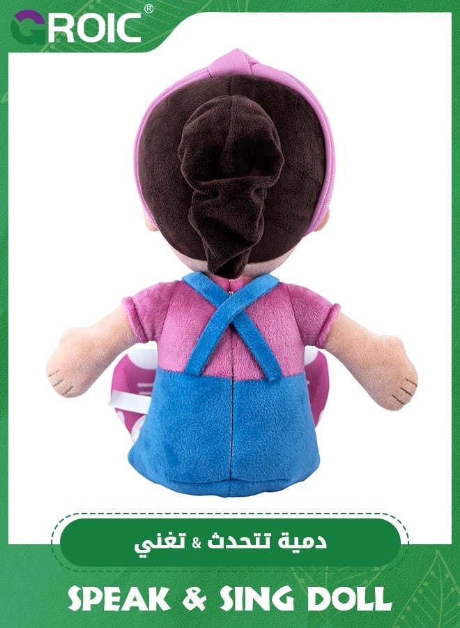 GROIC Ms. Rachel Speak & Sing Doll, 11.8” Tall Interactive Toy with 4 Songs & 9+ Phrases, Rachel Plush Toy Soft Stuffed Plush Dolls for Kids, Learning Educational Toys for Toddler  - Image 5
