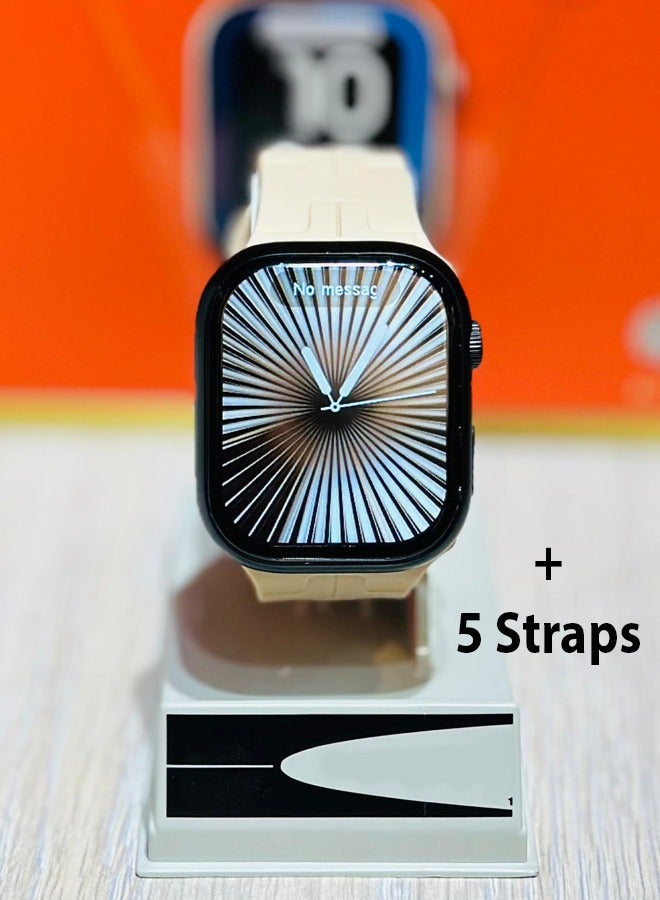 M55 Pro Max Stylish Smart Watch + 5 Strap  - Image 1