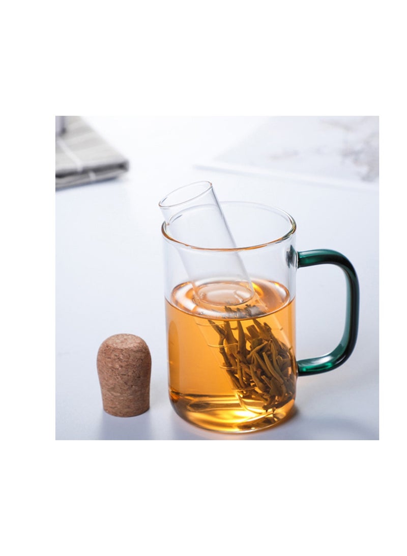 Personality Test Tube Shape Glass Tea Infusers for Loose Tea Clear Tea Strainer Travel Quickly Tea Maker Mini Portable Tea Filter - Image 3