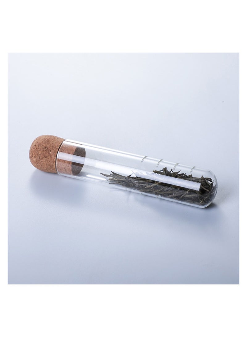 Personality Test Tube Shape Glass Tea Infusers for Loose Tea Clear Tea Strainer Travel Quickly Tea Maker Mini Portable Tea Filter - Image 4