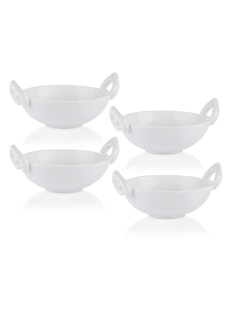 Clay Craft Basics Sauce Kadhai with Handle 4 Pcs - Image 3