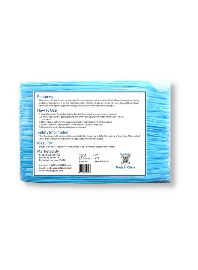 وسادة تدريب الحيوانات الأليفة على التبول والتبرز (45×60 سم - 10 وسادات) للجراء والكلاب | حماية ضد التسرب | فائقة الامتصاص | محايدة للرائحة | تصميم متعدد الطبقات - Image 2
