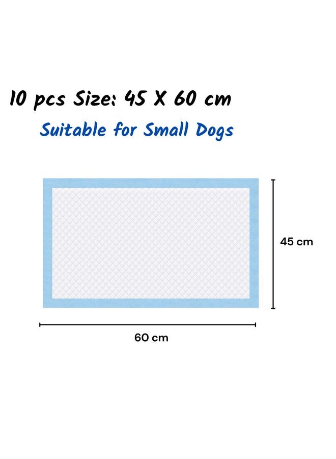 وسادة تدريب الحيوانات الأليفة على التبول والتبرز (45×60 سم - 10 وسادات) للجراء والكلاب | حماية ضد التسرب | فائقة الامتصاص | محايدة للرائحة | تصميم متعدد الطبقات - Image 3