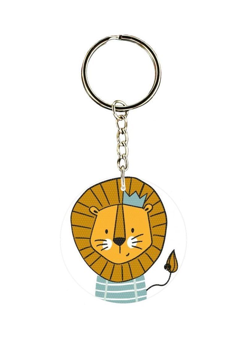 RKN Lion Printed Keychain