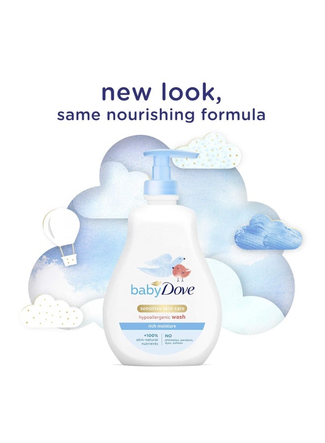 Baby Dove Tip to Toe Baby Wash and Shampoo For Baby's Delicate Skin Rich Moisture, Tear-Free and Hypoallergenic 13 oz - Image 3