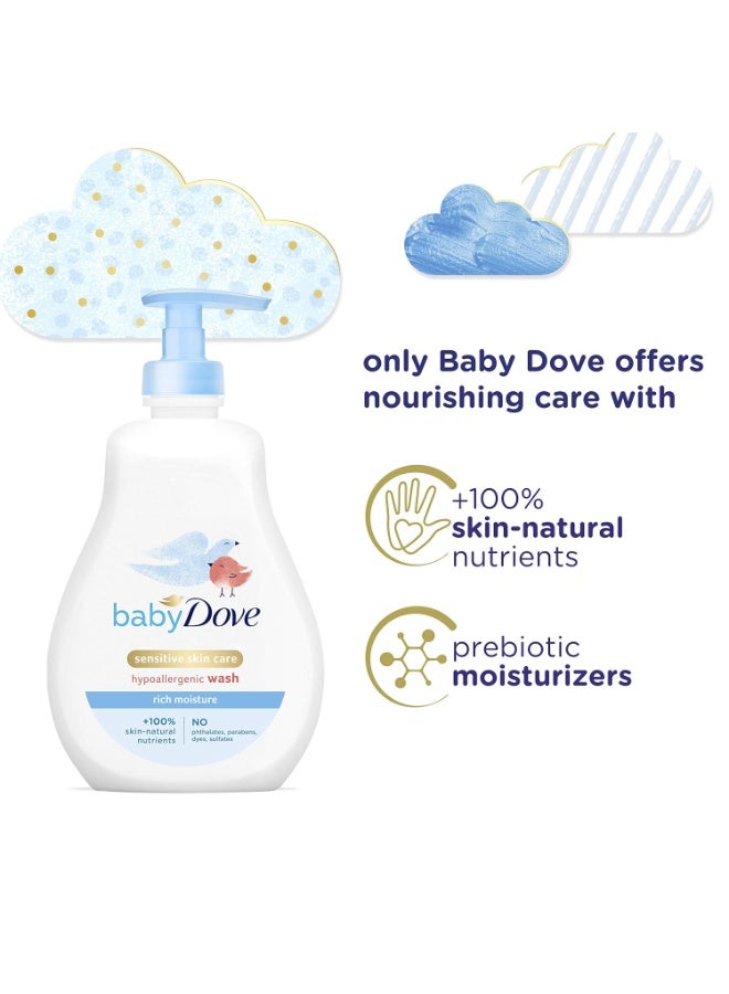 Baby Dove Tip to Toe Baby Wash and Shampoo For Baby's Delicate Skin Rich Moisture, Tear-Free and Hypoallergenic 13 oz - Image 2