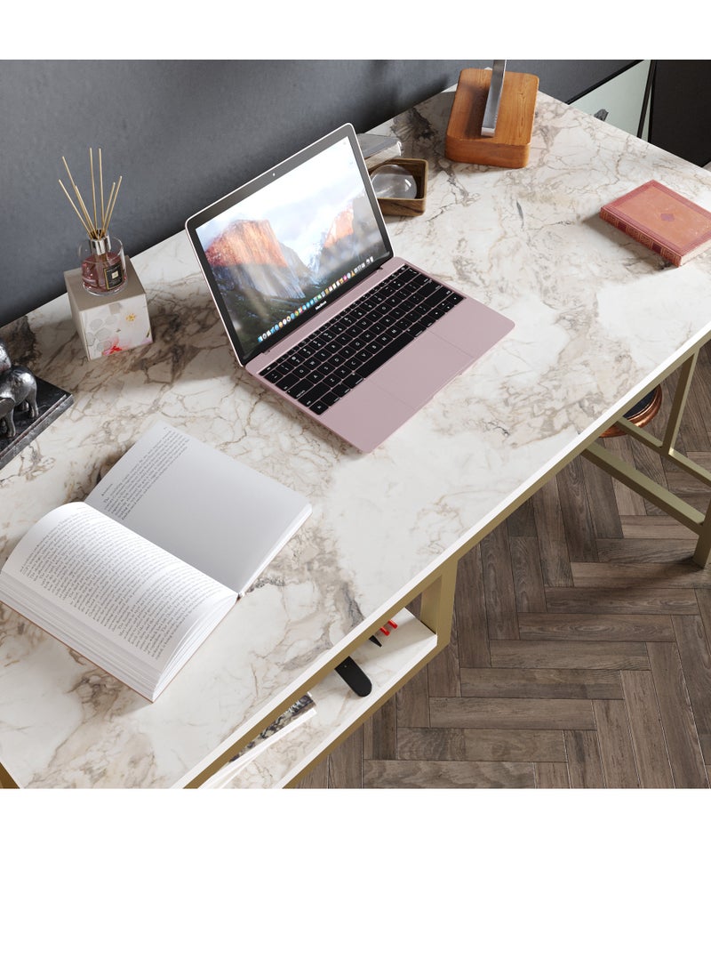 Decorotika Victory Computer Desk with a Metal Frame 120 cm | Work Table  - Image 4