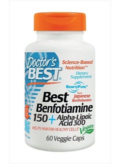 Doctor's Best - Benfotiamine/Alpha Lipoic Acid 150 mg/300 mg - 60 Vegetarian Capsules