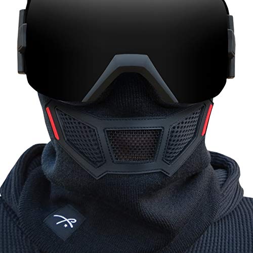 Grace Folly Knit Balaclava Full Face Winter Ski Mask with Vented Mouthpiece (Black) - Image 5