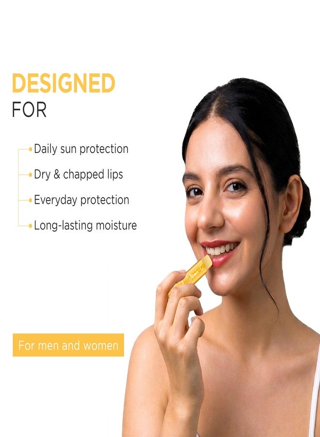 Oshea Colors Nourishing Vitamin C Lip Balm for Men & Women with SPF 50 | Instant Hydration, Relieves Dry & Chapped Lips | Enriched with Shea Butter & Castor Oil - Image 4