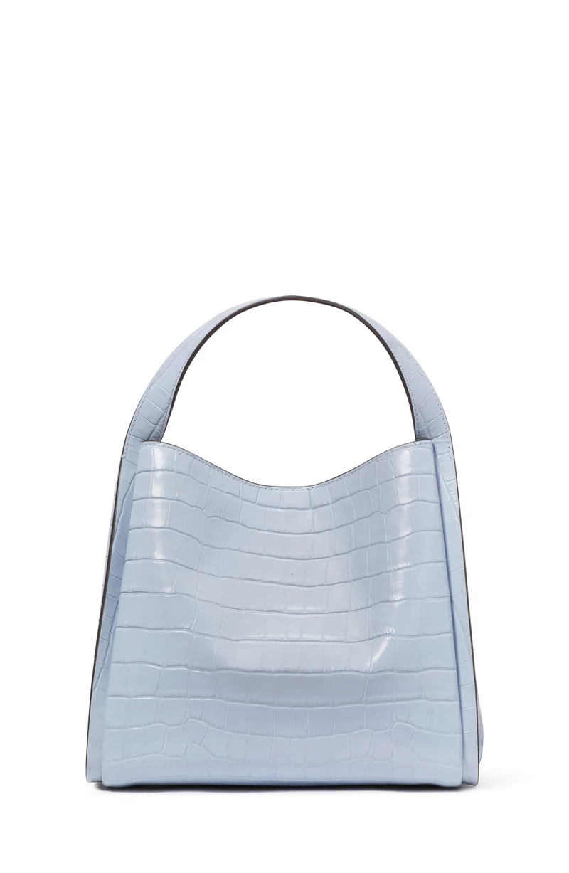 Kate Spade Knott Croc-Embossed Medium Crossbody Tote