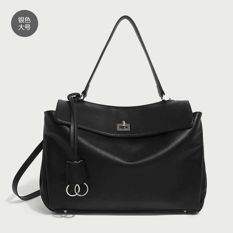 Large Capacity Lock Buckle Single Room Underarm Tote Bag Niche Ins Relaxation Minimax Crossbody - Image 1