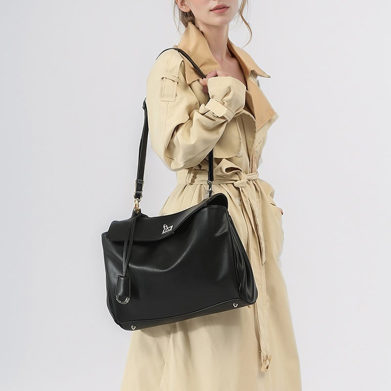 Large Capacity Lock Buckle Single Room Underarm Tote Bag Niche Ins Relaxation Minimax Crossbody - Image 5