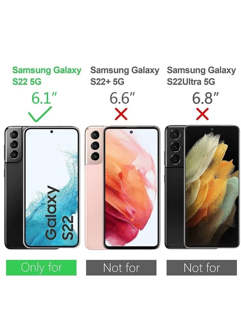 إيف حافظة جلدية بحامل خلفي لهاتف سامسونج جالاكسي S22 مع حامل مغناطيسي وقبضة يد - Image 4