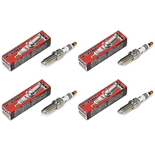 HKS M45 Super Fire Iridium Spark Plugs 4 Pack Compatible with 2008-15 Mitsubishi Evolution X - Image 1