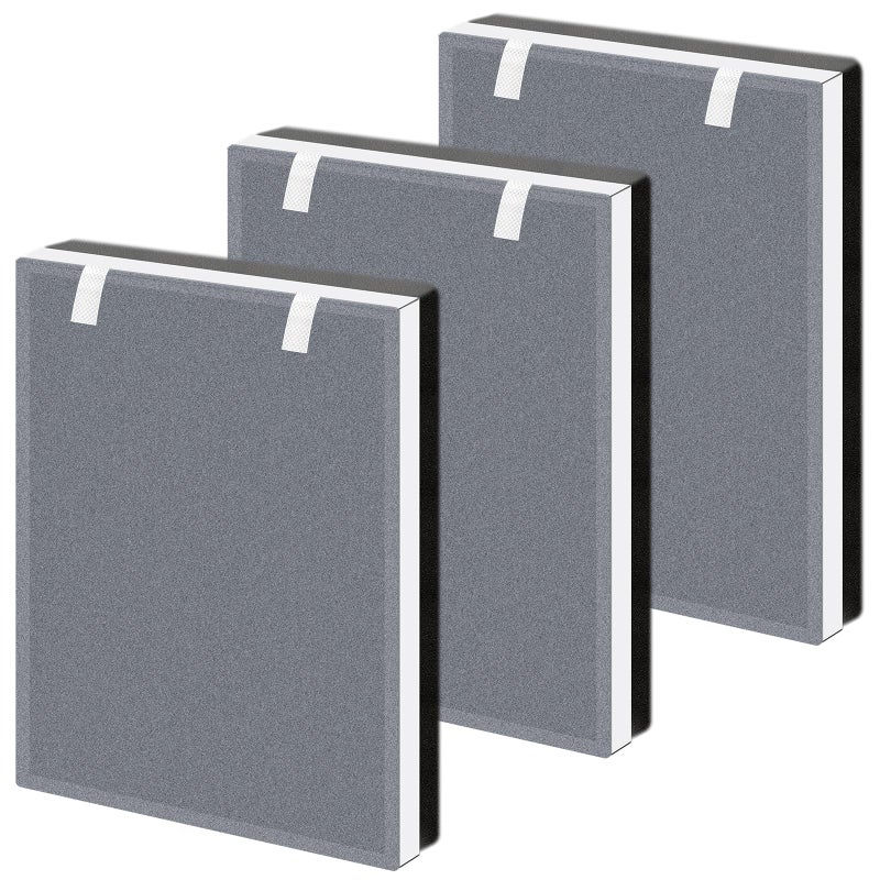 فلتر استبدال Vital 100 لجهاز تنقية الهواء LEVOIT Vital 100 مجموعة فلاتر Funmit 3 في 1 H13 True HEPA وفلاتر الكربون النشط عالية الكفاءة مقارنة بالجزء Vital 100RF عبوة 3