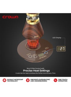 Crownline Crownline IB-413 Electric Incense Burner, 220-240 V, 50-60 Hz, 300-360 W, Compatible with Fragrant Oil, Incense, and Eaglewood  - Image 4