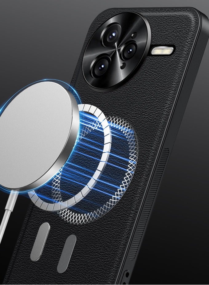 general Phone Case Compatible with Redmi K80 Ultra ,Magnetic Slim Drop Protection Shockproof Lens Protective Leather Back Cover for Redmi K80 Ultra - Image 4