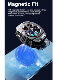 KASTWAVE Phone Cooler Fan, Magnetic Cell Phone Cooler Built-in Battery, Portable Gaming Semiconductor Cooling Compatible with iPhone, Samsung and Google Pixel and More  - Image 3