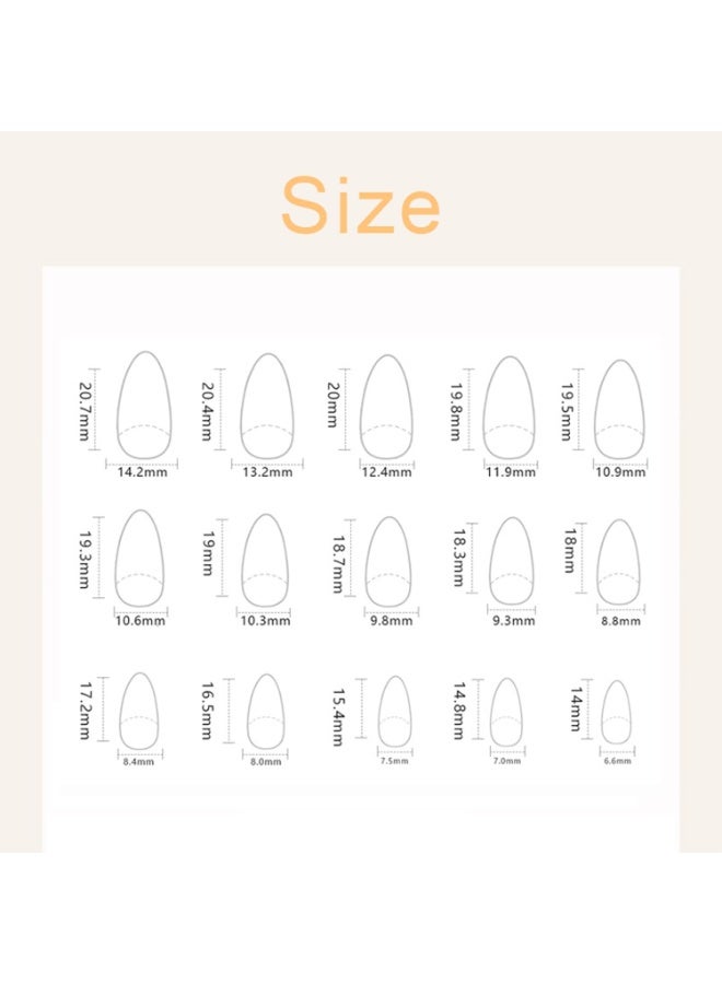 ريزونيكس 24 قطعة من أظافر الضغط باللون الأحمر النبيذي - أظافر أكريليك صناعية لامعة متوسطة الحجم بلون اللوز، قابلة لإعادة الاستخدام، تغطية كاملة، أظافر لاصقة للنساء، ديكور مانيكير منزلي الصنع - Image 4