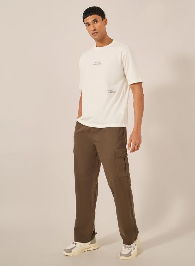 Styli Slogan Front and Back Print Oversized T-Shirt - Image 3