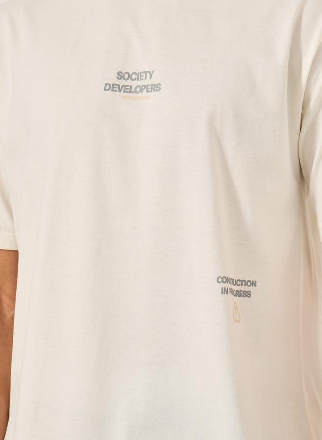 Styli Slogan Front and Back Print Oversized T-Shirt - Image 4