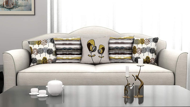 homewards® HD Digital Premium Cushion Covers, 16x16 Inches (Multicolour) - Set of 5 - Image 1