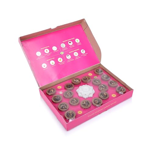 Cycle Pure Naivedya Gold Sambrani Dhoop Cups (Rose), 18 pcs with Holder | Charcoal-Free Havan Cups for Puja, Home & Festivals | Natural Guggal Dhoop for Rituals | Premium Dhoop Cones - Image 2