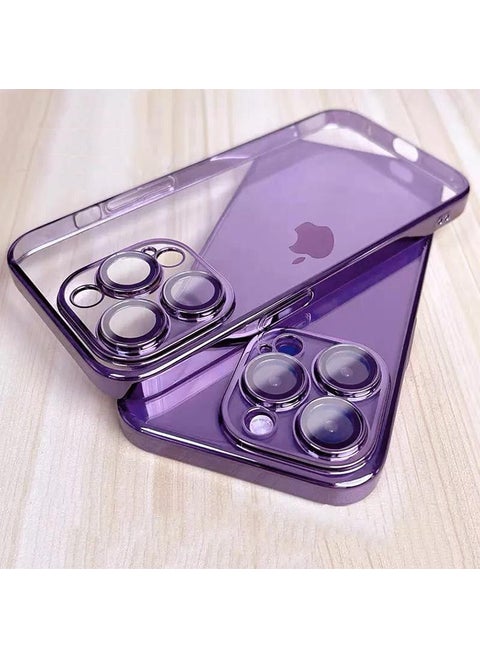 iPhone 14 Pro (6.1) Case 3D Camera and Lens Lens Protection Ultra Luxury Razer Plating Case