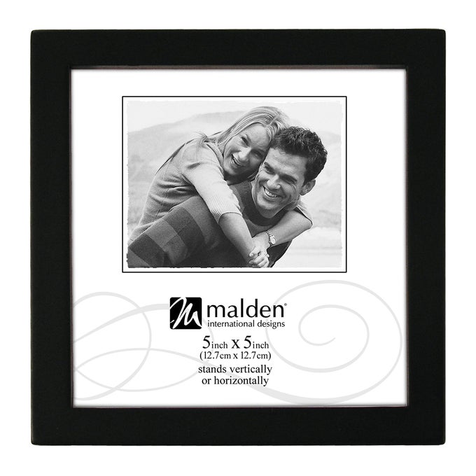 INTERNATIONAL DESIGNS BLACK CONCEPT WOOD PICTURE FRAME 5X5 BLACK