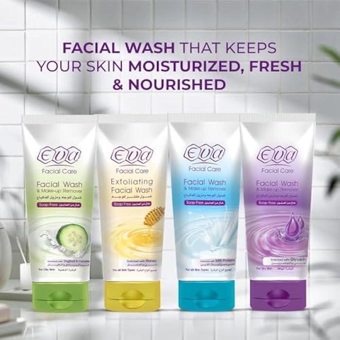 Eva Skin Care - Face Wash and Makeup Remover with Glycerin, Dry Skin, 150ml - Image 4