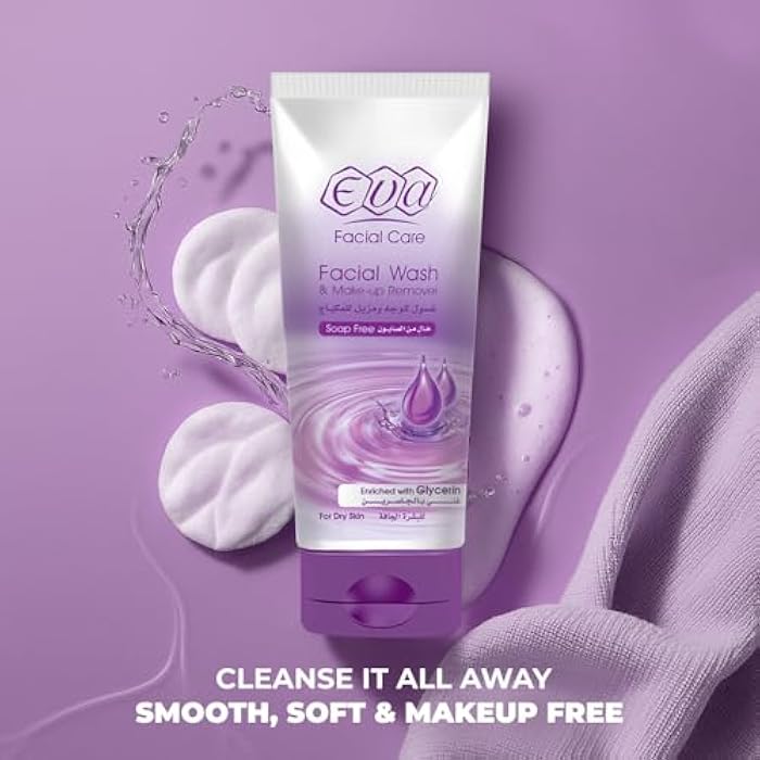 Eva Skin Care - Face Wash and Makeup Remover with Glycerin, Dry Skin, 150ml - Image 2