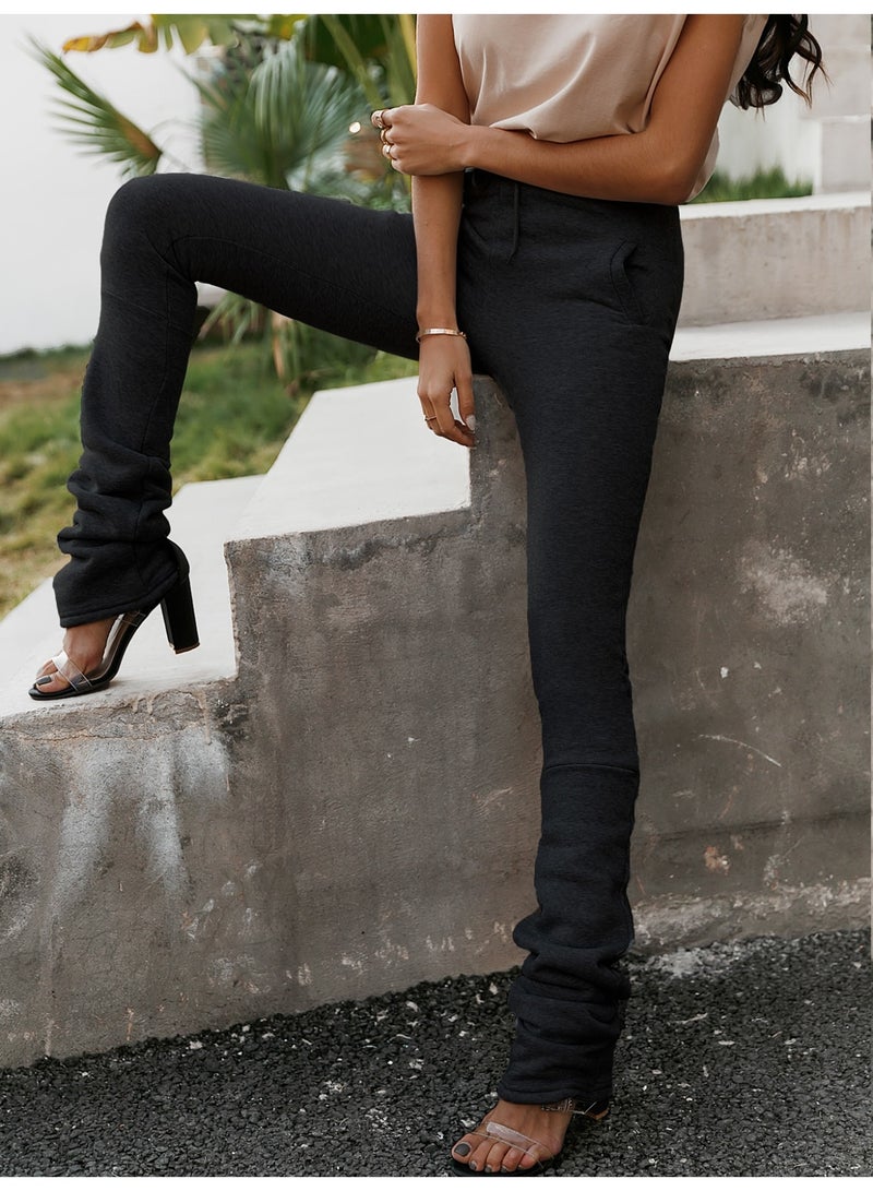 SIMPLEE Women's Comfortable Pants High Waist Trousers for Casual & Work - Image 4