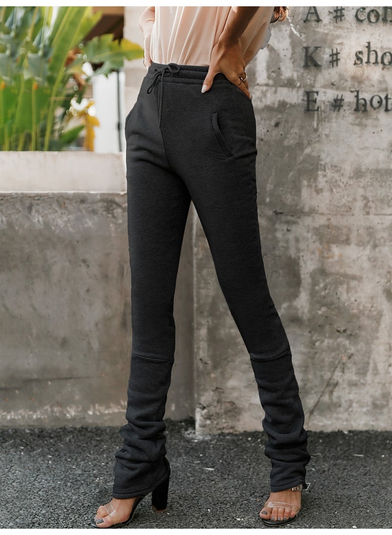 SIMPLEE Women's Comfortable Pants High Waist Trousers for Casual & Work - Image 1