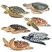 Toymany 6PCS Realistic Sea Turtle Figurines Plastic Ocean Sea Animals Figures Set Includes of Turtles Educational Toy Cake Toppers Christmas Birthday Gift for Kids Toddlers - Image 3