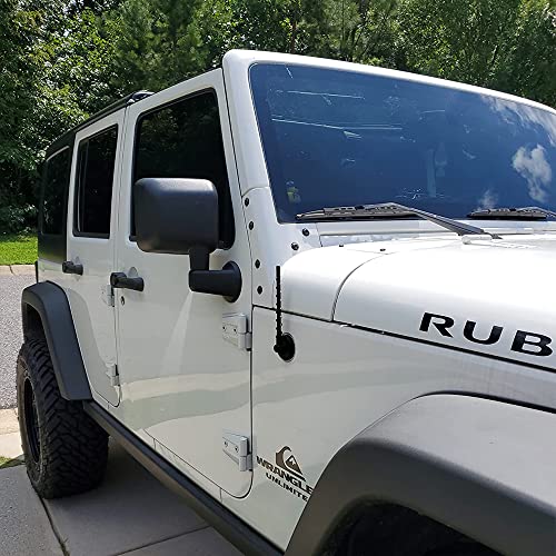 VOFONO Short Antenna for 2007-2025 Jeep Wrangler Gladiator JK JL JT JKU JLU Sahara Rubicon Sport 4xe Willys Mojave, 7 Inch Jeep Replacement Antenna Wrangler Gladiator Accessories - Image 4