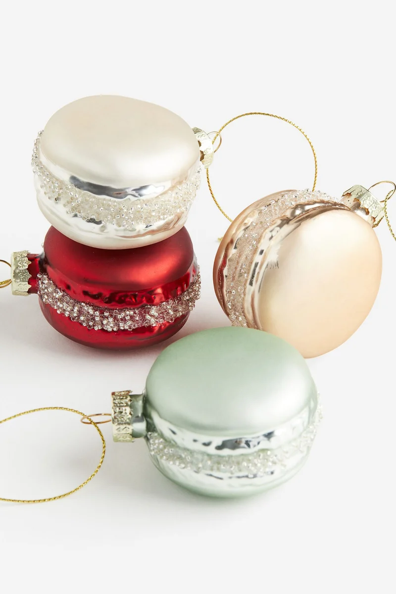 اتش اند ام زينة لشجرة الميلاد - 4 قطع