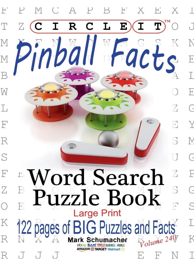 Circle It, Pinball Facts, Word Search, Puzzle Book  - Image 1
