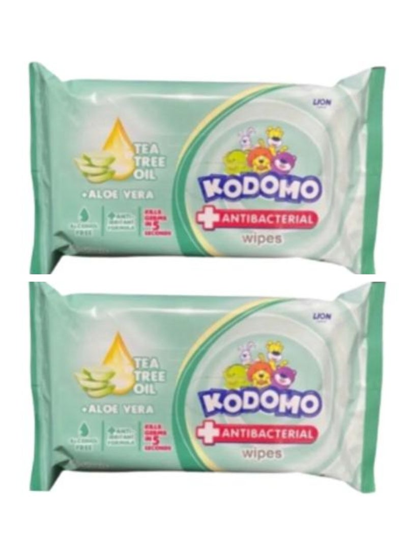 كودومو قطعتين مناديل مبللة للأطفال مضادة للبكتيريا هيجاو تيسو باساه 1 قطعة 50 ورقة