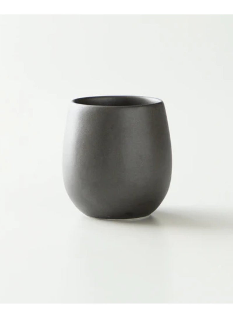 Origami Coffee Cups for French Press, Cold Brew, Latte, Capaccino I Barrel Flavor Cup I Made of Porcelain I 200 ml Capacity I Black Color - Image 2