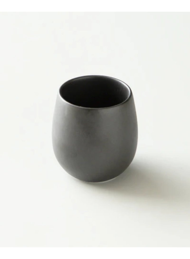 Origami Coffee Cups for French Press, Cold Brew, Latte, Capaccino I Barrel Flavor Cup I Made of Porcelain I 200 ml Capacity I Black Color - Image 3