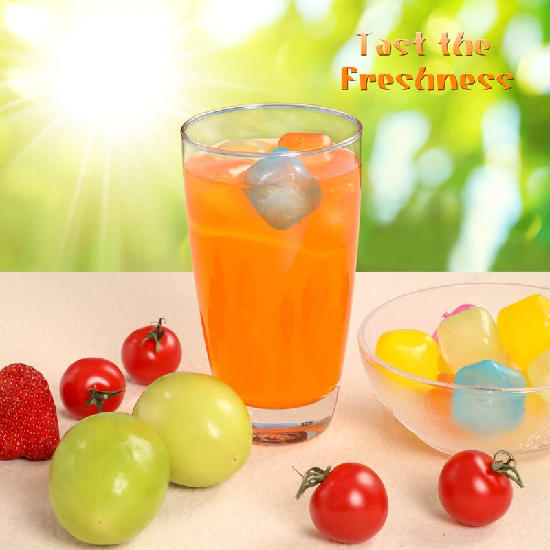 Xgunion Reusable Ice Cube Plastic Ice Cubes 25 Pack Colorful Refreezable IceCubes for drinks, Whiskey, Vodka or Coffee, Washable Non-Melting Ice Cubes Non-Diluting - Image 5