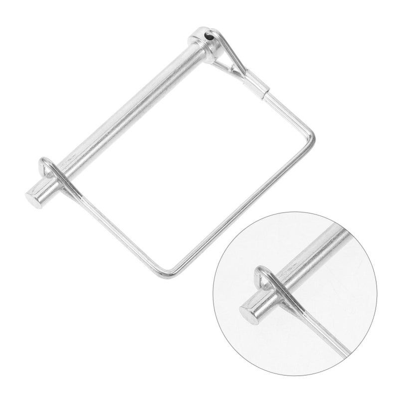 Trailer Coupler Locking Safety Pin 2 Pack Zinc Plated Steel Prevents Accidental Detachment - Image 5